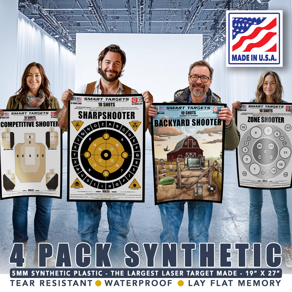 4 PACK 5MM SYNTHETIC TARGETS - 19