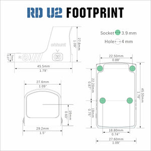 ohhunt® RD U2 3 MOA Micro Shake Awake Red Dot Sight