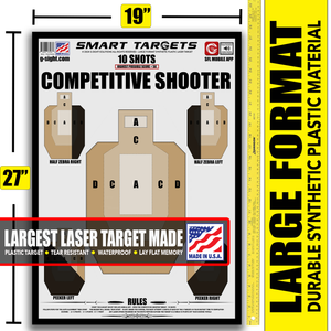 COMPETITIVE SHOOTER LARGE FORMAT PLASTIC TARGET