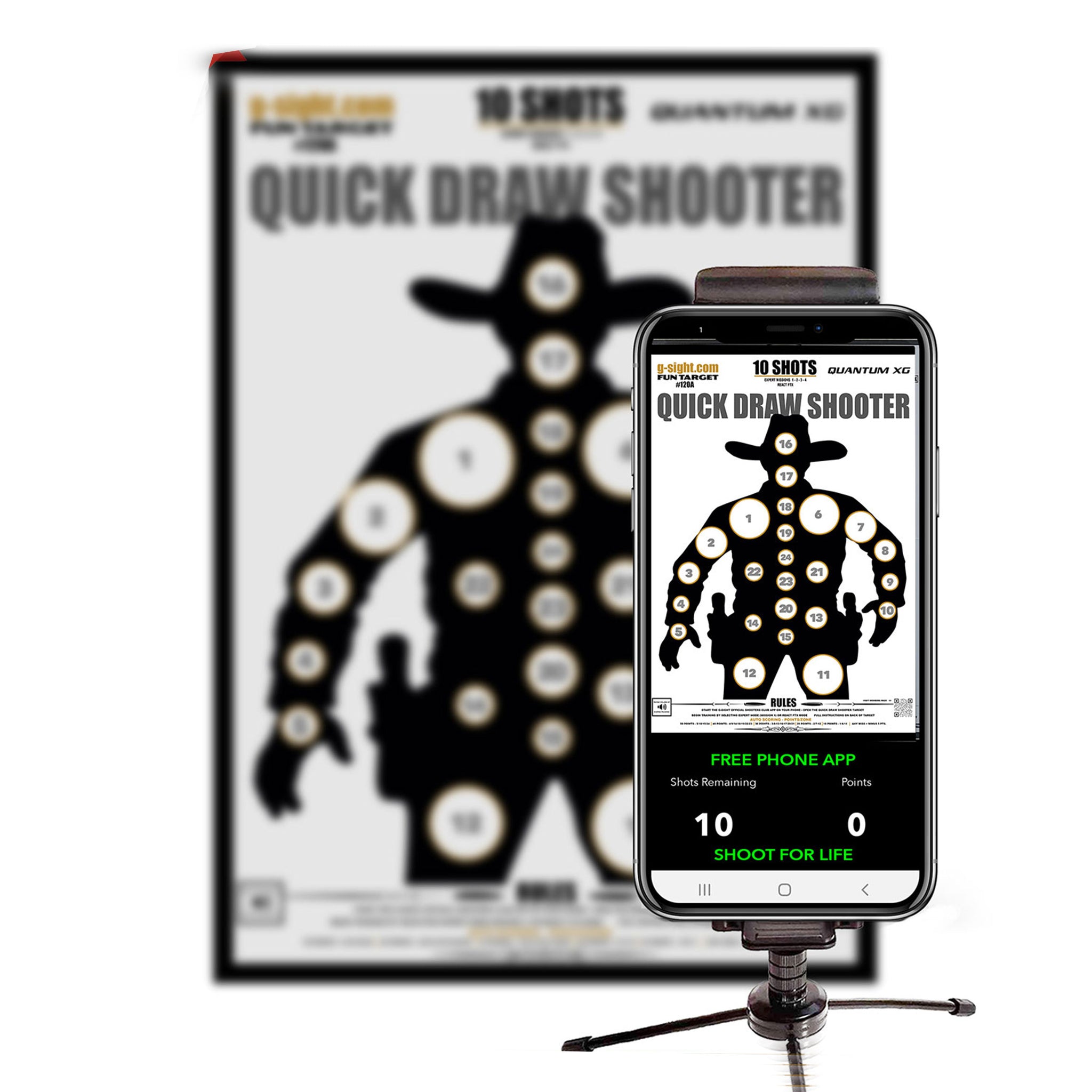 QUICK DRAW SHOOTER - Shoot For Life Mobile App Target