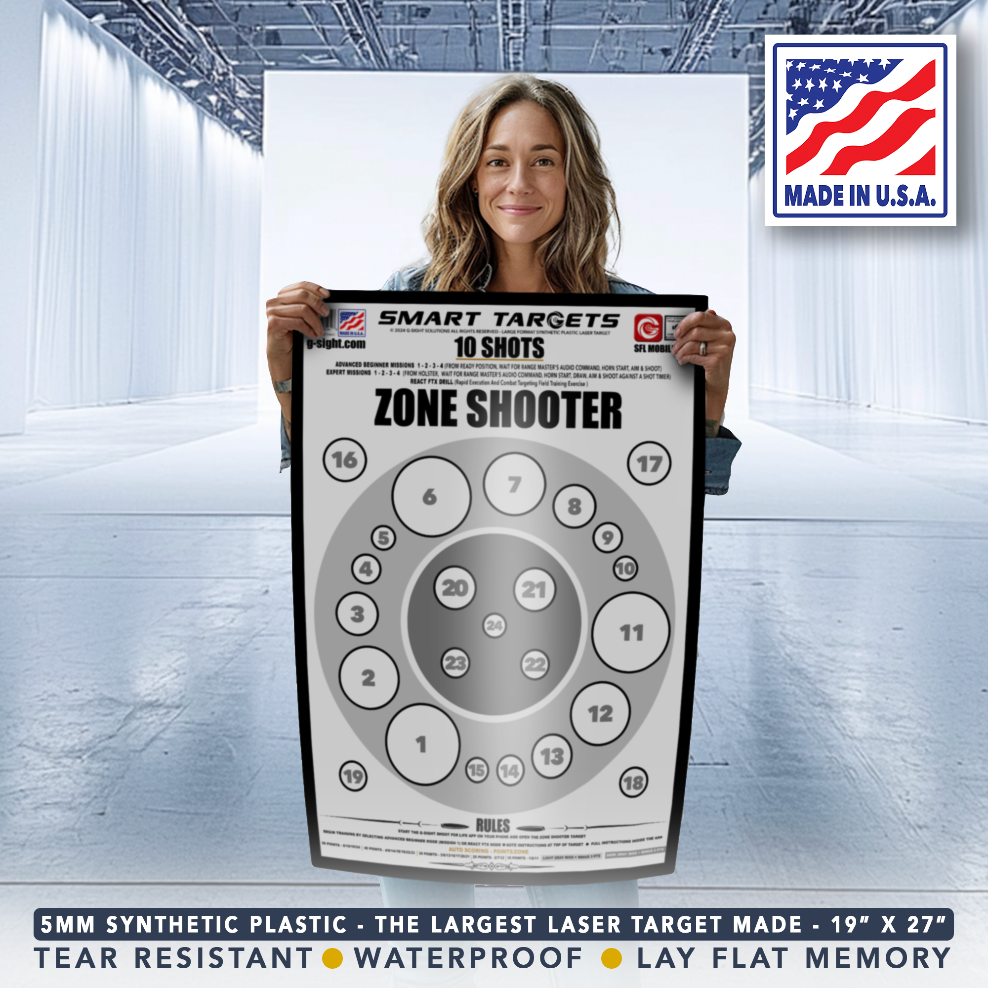 ZONE SHOOTER SYNTHETIC TARGET - 19 ZONE SHOOTER SYNTHETIC TARGET - 19