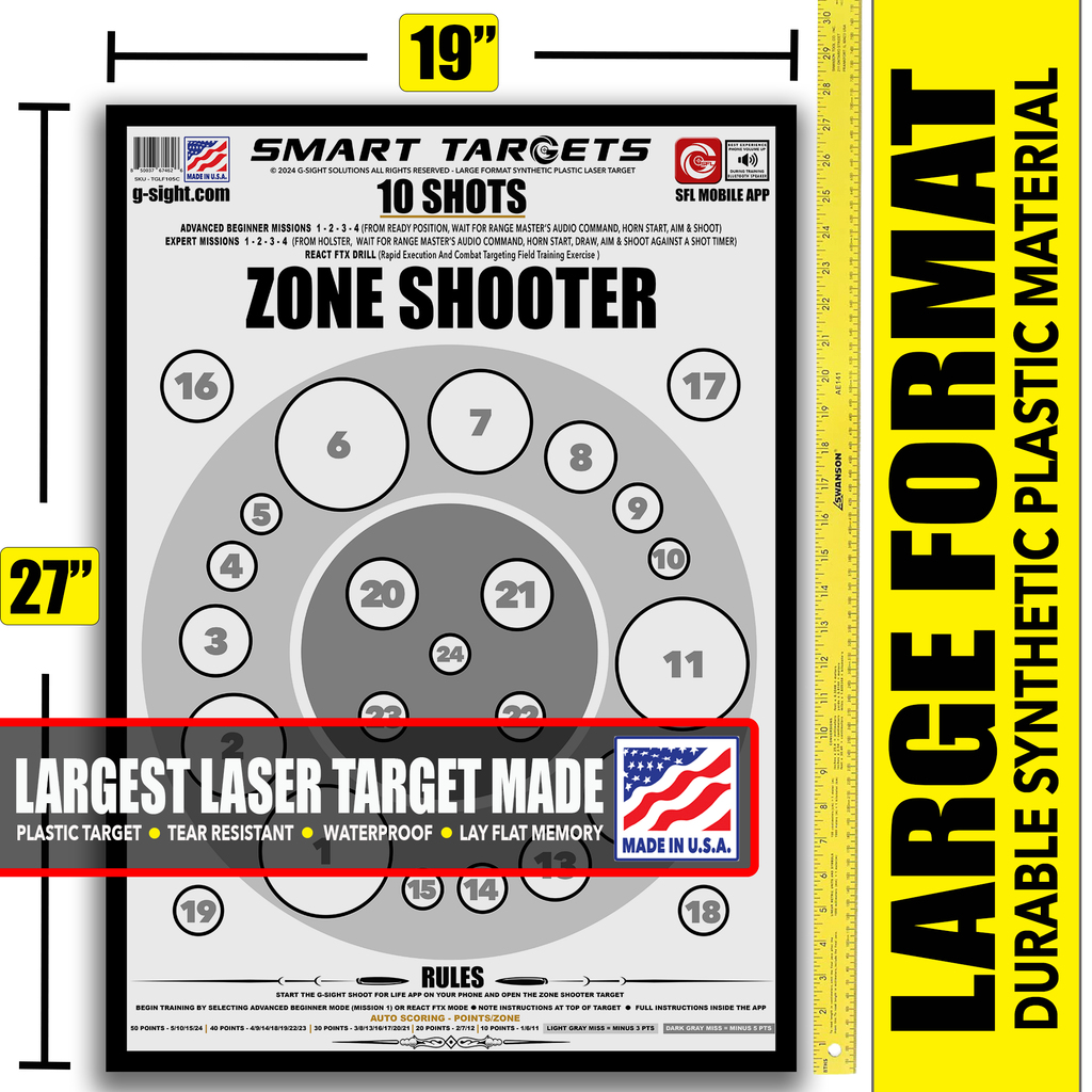 ZONE SHOOTER SYNTHETIC TARGET -  19" x 27"